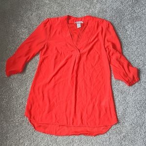 🍇4/$20 H&M Bright Orange Elegant Blouse